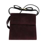 Pre-owned Suede crossbody-bags Salvatore Ferragamo Pre-owned , Red , D...