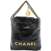 Pre-owned Leather chanel-bags Chanel Vintage , Black , Dames