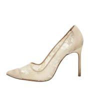 Pre-owned Mesh heels Manolo Blahnik Pre-owned , Gray , Dames