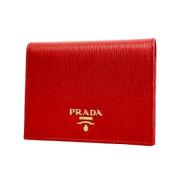 Pre-owned Leather wallets Prada Vintage , Red , Dames