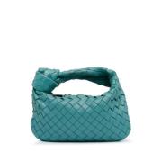 Pre-owned Leather handbags Bottega Veneta Vintage , Blue , Dames