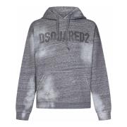 Grijze Stijlvolle Katoenen Sweater Dsquared2 , Gray , Heren