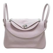 Pre-owned Leather shoulder-bags Hermès Vintage , Purple , Dames