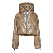 Champagne Trekkoord Hoodie Jas Khrisjoy , Brown , Dames