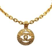 Pre-owned Metal chanel-jewelry Chanel Vintage , Yellow , Dames