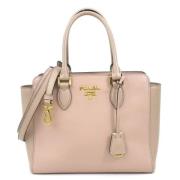 Pre-owned Leather handbags Prada Vintage , Pink , Dames