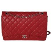 Pre-owned Leather chanel-bags Chanel Vintage , Red , Dames