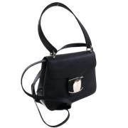 Pre-owned Leather crossbody-bags Salvatore Ferragamo Pre-owned , Black...