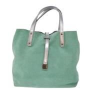 Pre-owned Suede handbags Tiffany & Co. Pre-owned , Blue , Dames