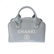 Pre-owned Canvas chanel-bags Chanel Vintage , Blue , Dames