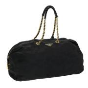 Pre-owned Nylon travel-bags Prada Vintage , Black , Dames