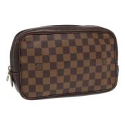 Pre-owned Canvas clutches Louis Vuitton Vintage , Brown , Dames