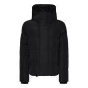 Zwarte Parka Bomberjas met Logo Dsquared2 , Black , Heren