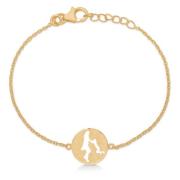 Moeder en Kind Armband met Life Hanger Frk. Lisberg , Yellow , Dames