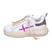 Vintage Leren Dames Sneakers Gio+ , White , Dames