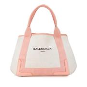 Pre-owned Canvas totes Balenciaga Vintage , White , Dames