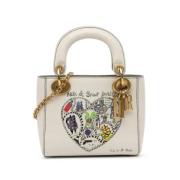 Pre-owned Leather dior-bags Dior Vintage , White , Dames