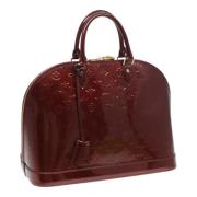 Pre-owned Leather handbags Louis Vuitton Vintage , Red , Dames