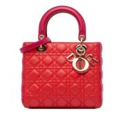 Pre-owned Leather dior-bags Dior Vintage , Red , Dames