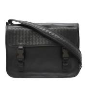 Pre-owned Leather shoulder-bags Bottega Veneta Vintage , Black , Dames