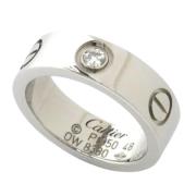 Pre-owned Platinum rings Cartier Vintage , Gray , Dames