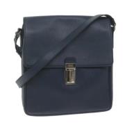 Pre-owned Leather prada-bags Prada Vintage , Blue , Dames