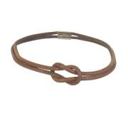 Pre-owned Leather necklaces Hermès Vintage , Brown , Heren