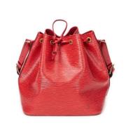 Pre-owned Leather shoulder-bags Louis Vuitton Vintage , Red , Dames