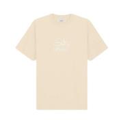 Bloemenborduurwerk T-shirt Arte Antwerp , Beige , Heren