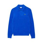 Zachte Gebreide Polo Trui Lacoste , Blue , Heren