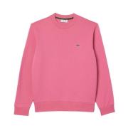 Iconisch Sweatshirt met Krokodil Logo Lacoste , Pink , Heren