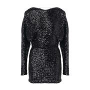 Paillet Feestjurk Pinko , Black , Dames