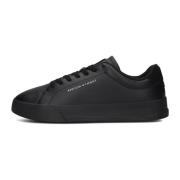 Heren Court Sneakers Tommy Hilfiger , Black , Heren