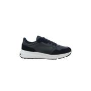 Blauwe Suède Sneakers Tommy Hilfiger , Blue , Dames