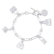 Pre-owned Silver bracelets Hermès Vintage , Gray , Dames