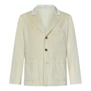 Boter-gekleurde katoenen fluwelen blazer Boglioli , Beige , Heren