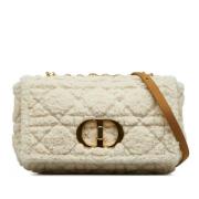 Pre-owned Fur shoulder-bags Dior Vintage , White , Dames