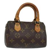 Pre-owned Canvas handbags Louis Vuitton Vintage , Brown , Dames