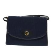 Pre-owned Canvas dior-bags Dior Vintage , Blue , Dames