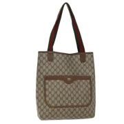 Pre-owned Canvas totes Gucci Vintage , Beige , Dames