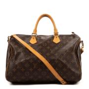 Pre-owned Coated canvas handbags Louis Vuitton Vintage , Brown , Dames