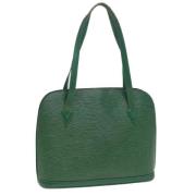 Pre-owned Leather louis-vuitton-bags Louis Vuitton Vintage , Green , D...