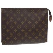 Pre-owned Canvas pouches Louis Vuitton Vintage , Brown , Dames