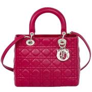 Pre-owned Leather dior-bags Dior Vintage , Pink , Dames