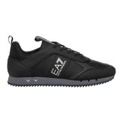 Effen Vetersneakers Emporio Armani EA7 , Black , Heren