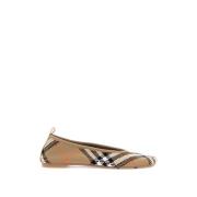 Geruite Balletflats Burberry , Beige , Dames