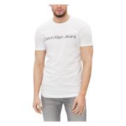 Heren T-shirt Polo Herfst/Winter Collectie Calvin Klein Jeans , White ...