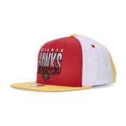 Atlanta Hawks Snapback Pet Rood/Geel Mitchell & Ness , Multicolor , Un...