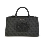 Monogram Eco Mietta Handtas Guess , Black , Dames