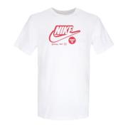 Chicago Bulls Logo Tee Wit Nike , White , Heren